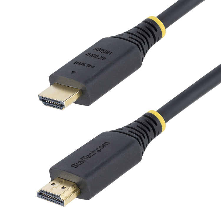 STARTECH .com HDMI cable 0,9 m HDMI Type A (Standard) Black (HDMI2-CABLE-4K60-3F) - Cartouches Certifiees