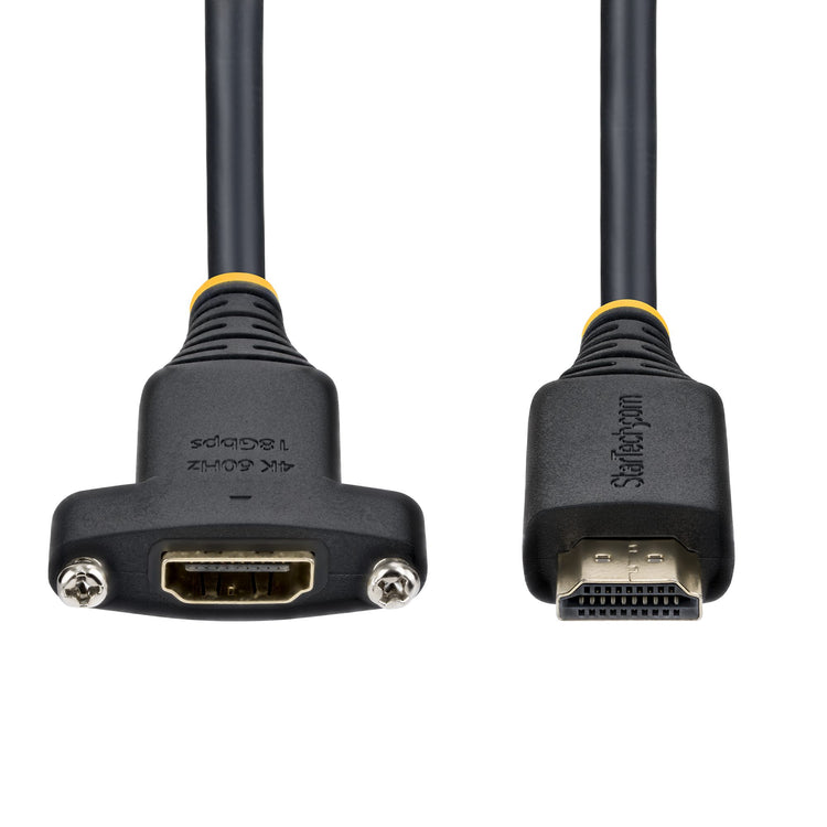 STARTECH .com HDMI cable 1,8 m HDMI Type A (Standard) Black (HDMI2PNLFM-180CM) - Cartouches Certifiees