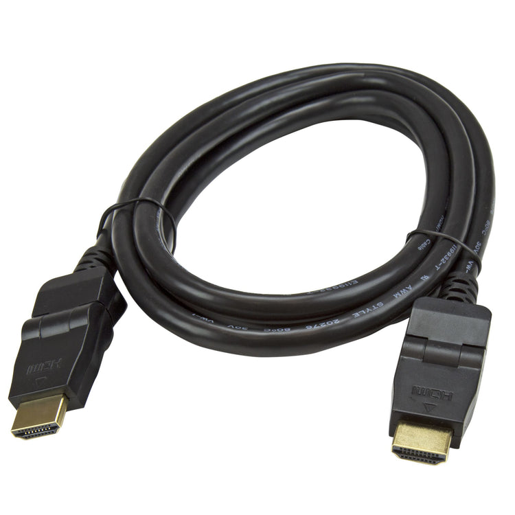 STARTECH .com HDMI cable 1,8 m HDMI Type A (Standard) Black (HDMIROTMM6) - Cartouches Certifiees