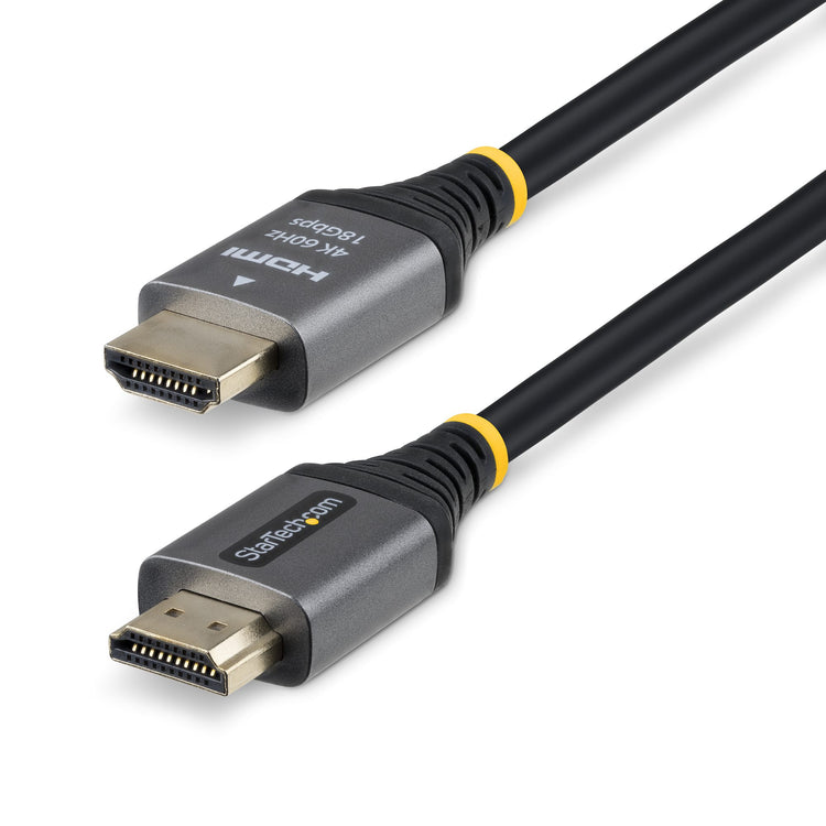STARTECH .com HDMI cable 2,4 m HDMI Type A (Standard) Black, Silver (HDMMV8F) - Cartouches Certifiees