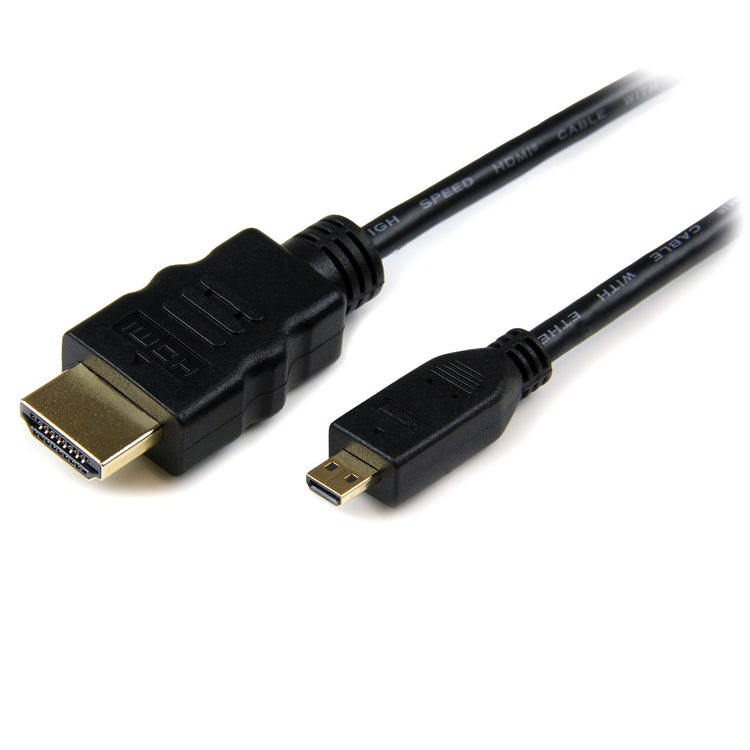 STARTECH .com HDMI cable 3 m HDMI Type A (Standard) HDMI Type D (Micro) Black (HDADMM3M) - Cartouches Certifiees