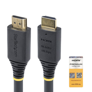 STARTECH .com HDMI cable 6 m HDMI Type A (Standard) Black (HDMI2-CABLE-4K60-20F) - Cartouches Certifiees