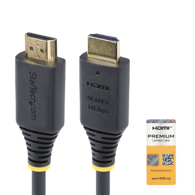 STARTECH .com HDMI cable HDMI Type A (Standard) Black (HDMI2-CABLE-4K60-2M) - Cartouches Certifiees