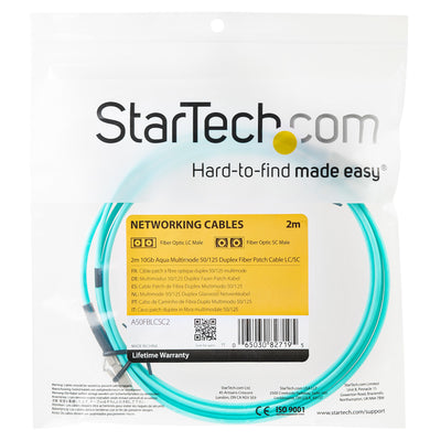 STARTECH .com InfiniBand/fibre optic cable 2 m LC Turquoise (A50FBLCLC2) - Cartouches Certifiees