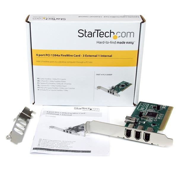 STARTECH .com interface cards/adapter Internal IEEE 1394/Firewire (PCI1394MP) - Cartouches Certifiees