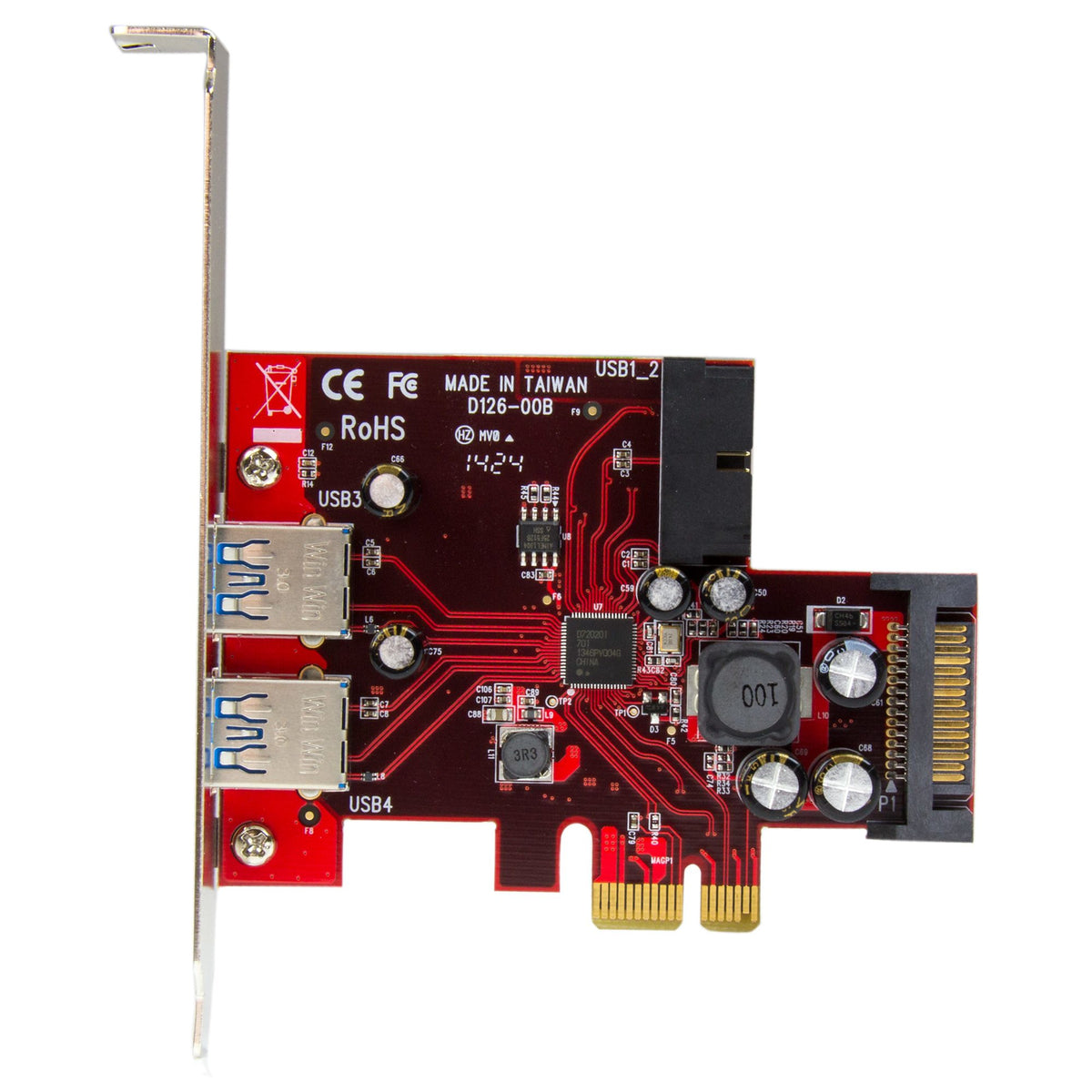 STARTECH .com interface cards/adapter Internal SATA, USB 3.2 Gen 1 (3.1 Gen 1) (PEXUSB3S2EI) - Cartouches Certifiees