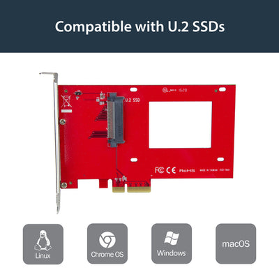 STARTECH .com interface cards/adapter Internal U.2 (PEX4SFF8639) - Cartouches Certifiees