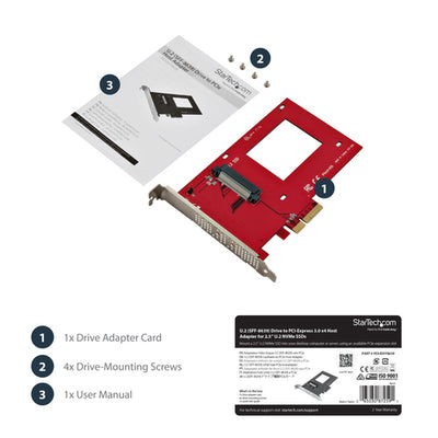 STARTECH .com interface cards/adapter Internal U.2 (PEX4SFF8639) - Cartouches Certifiees