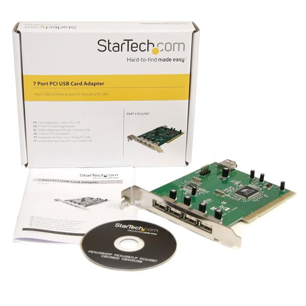 STARTECH .com interface cards/adapter Internal USB 2.0 (PCIUSB7) - Cartouches Certifiees