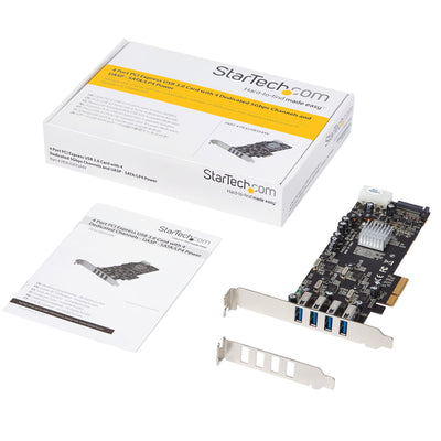 STARTECH .com interface cards/adapter Internal USB 3.2 Gen 1 (3.1 Gen 1) (PEXUSB3S44V) - Cartouches Certifiees