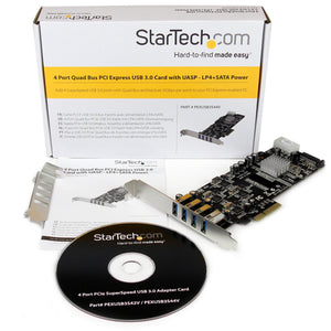 STARTECH .com interface cards/adapter Internal USB 3.2 Gen 1 (3.1 Gen 1) (PEXUSB3S44V) - Cartouches Certifiees