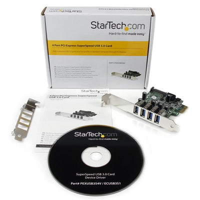 STARTECH .com interface cards/adapter Internal USB 3.2 Gen 1 (3.1 Gen 1) (PEXUSB3S4V) - Cartouches Certifiees