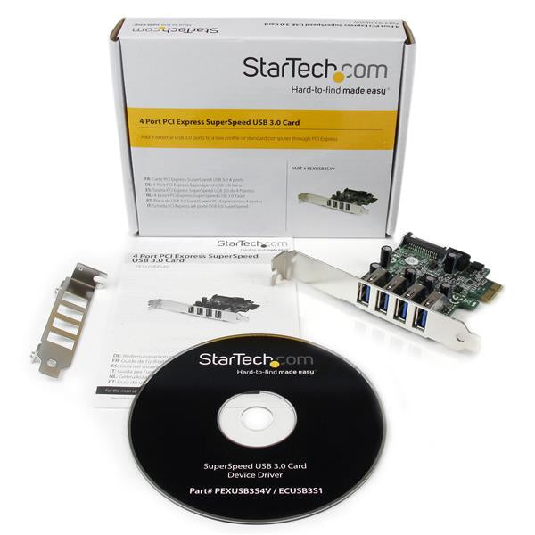 STARTECH .com interface cards/adapter Internal USB 3.2 Gen 1 (3.1 Gen 1) (PEXUSB3S4V) - Cartouches Certifiees