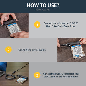 STARTECH .com interface cards/adapter (USB31C2SAT3) - Cartouches Certifiees