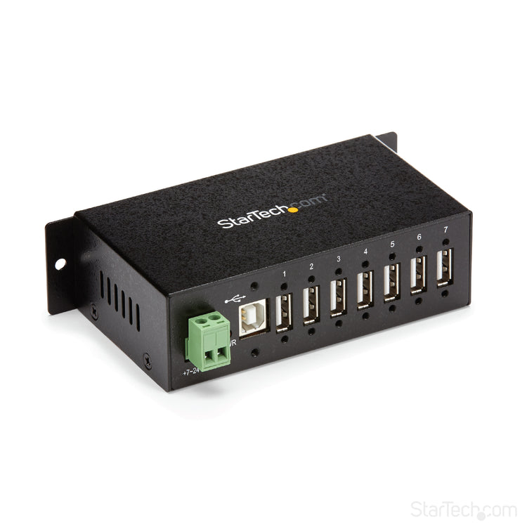 STARTECH .com interface hub USB 2.0 Type-B 480 Mbit/s Black (ST7200USBM) - Cartouches Certifiees