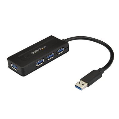 STARTECH .com interface hub USB 3.2 Gen 1 (3.1 Gen 1) Type-A 5000 Mbit/s Black (ST4300MINI) - Cartouches Certifiees
