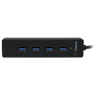 STARTECH .com interface hub USB 3.2 Gen 1 (3.1 Gen 1) Type-A 5000 Mbit/s Black (ST4300PBU3) - Cartouches Certifiees