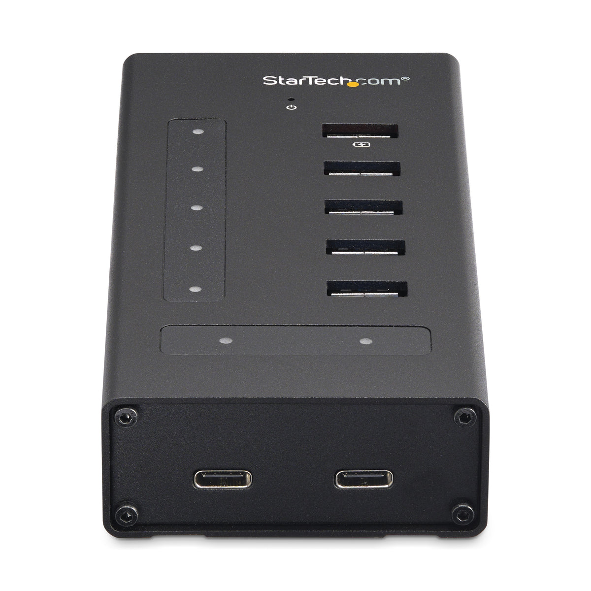 STARTECH .com interface hub USB 3.2 Gen 1 (3.1 Gen 1) Type-B 5000 Mbit/s Black (HB30C5A2CST) - Cartouches Certifiees