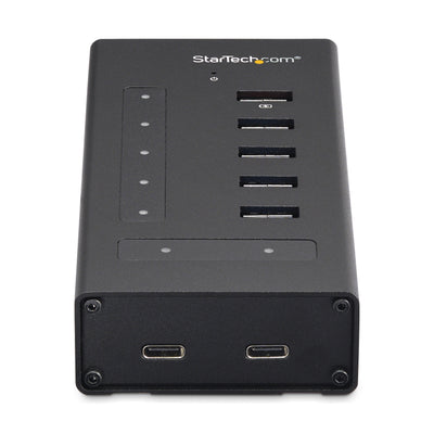 STARTECH .com interface hub USB 3.2 Gen 1 (3.1 Gen 1) Type-B 5000 Mbit/s Black (HB30C5A2CST) - Cartouches Certifiees