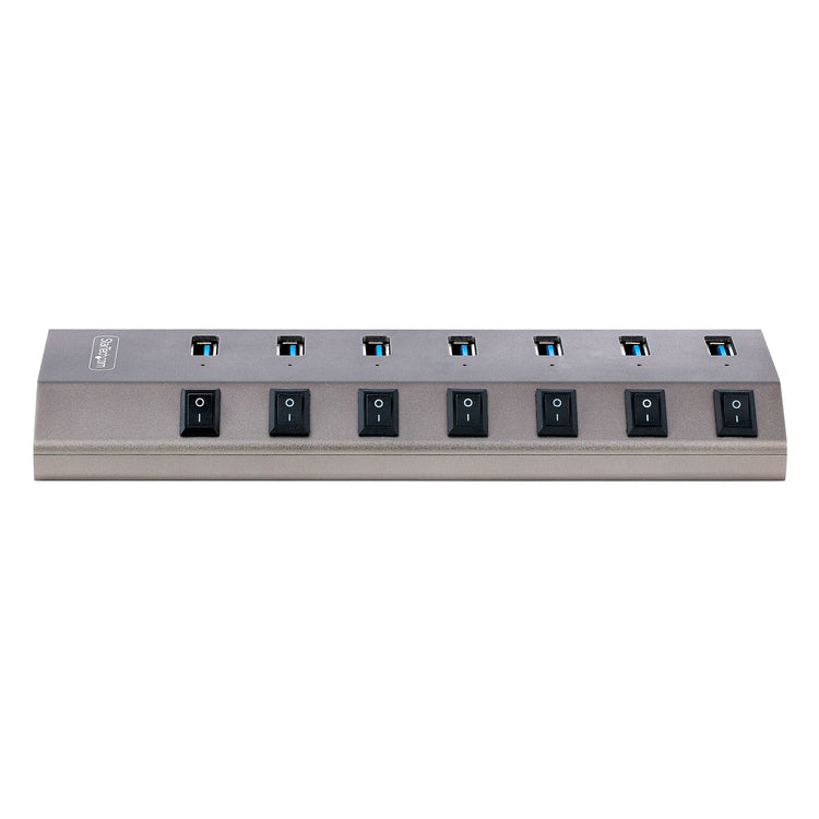 STARTECH .com interface hub USB 3.2 Gen 1 (3.1 Gen 1) Type-B 5000 Mbit/s Grey (5G7AIBS-USB-HUB-NA) - Cartouches Certifiees