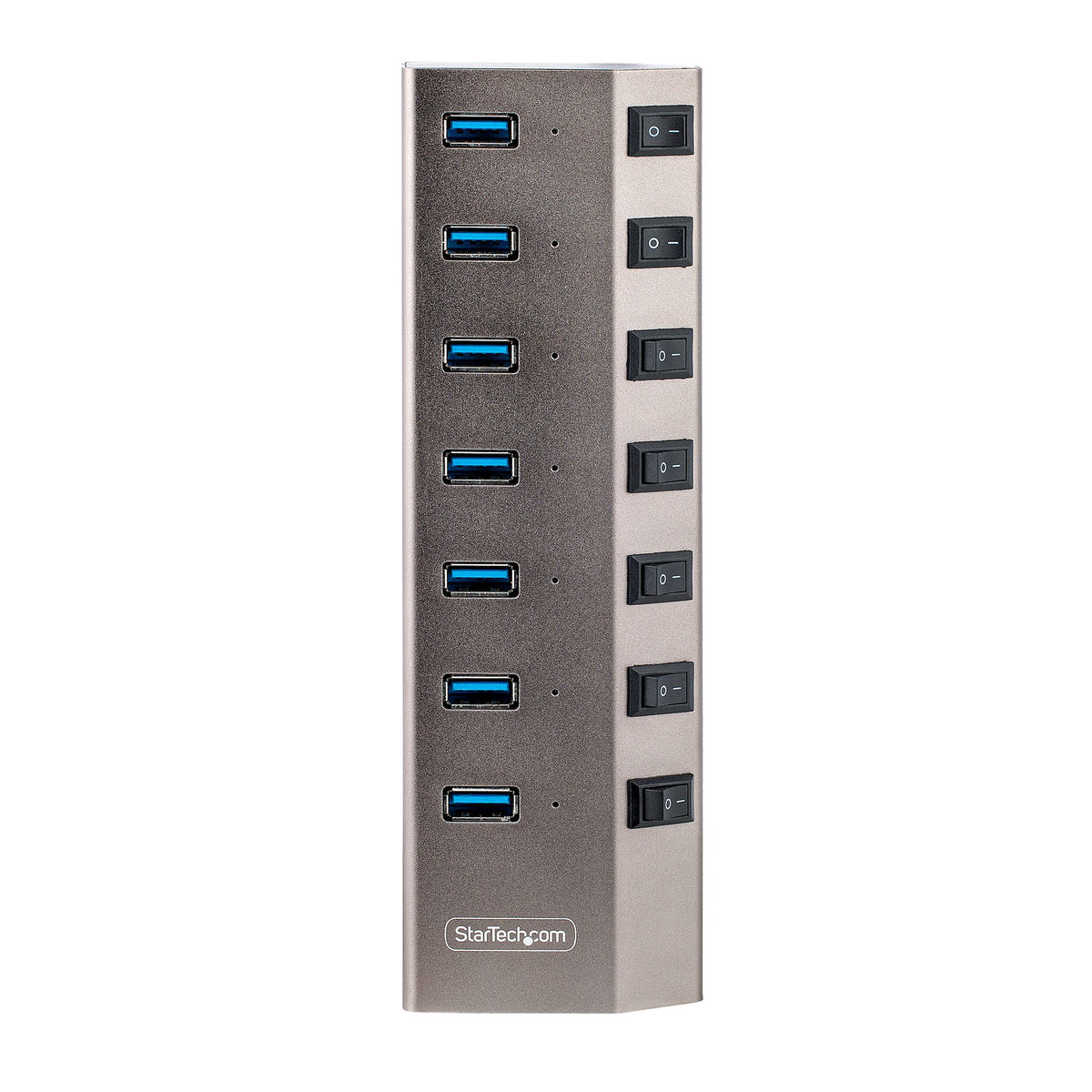 STARTECH .com interface hub USB 3.2 Gen 1 (3.1 Gen 1) Type-B 5000 Mbit/s Grey (5G7AIBS-USB-HUB-NA) - Cartouches Certifiees