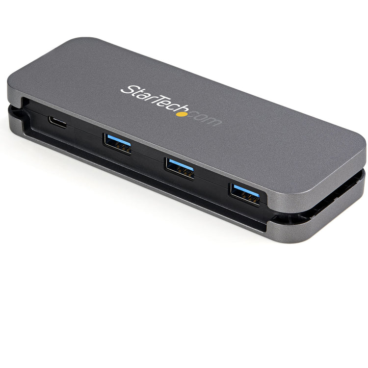 STARTECH .com interface hub USB 3.2 Gen 1 (3.1 Gen 1) Type-C 5000 Mbit/s Black, Grey (HB30CM3A1CB) - Cartouches Certifiees