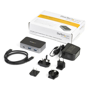 STARTECH .com interface hub USB 3.2 Gen 2 (3.1 Gen 2) Type-C 10000 Mbit/s Black, Grey (HB31C2A1CGS) - Cartouches Certifiees