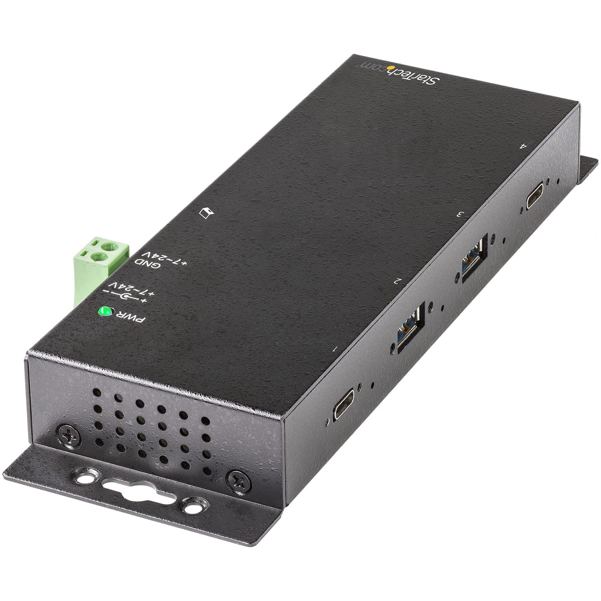 STARTECH .com interface hub USB 3.2 Gen 2 (3.1 Gen 2) Type-C 10000 Mbit/s Black (HB31C2A2CME) - Cartouches Certifiees