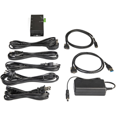 STARTECH .com interface hub USB 3.2 Gen 2 (3.1 Gen 2) Type-C 10000 Mbit/s Black (HB31C2A2CME) - Cartouches Certifiees