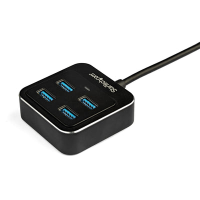 STARTECH .com interface hub USB 3.2 Gen 2 (3.1 Gen 2) Type-C 10000 Mbit/s Black (HB31C4AB) - Cartouches Certifiees
