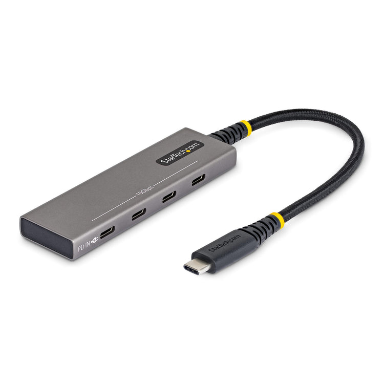 STARTECH .com interface hub USB 3.2 Gen 2 (3.1 Gen 2) Type-C 10000 Mbit/s Grey (309B-USBC-HUB) - Cartouches Certifiees