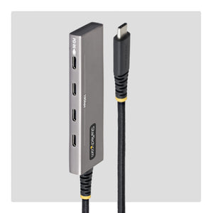 STARTECH .com interface hub USB 3.2 Gen 2 (3.1 Gen 2) Type-C 10000 Mbit/s Grey (309B-USBC-HUB) - Cartouches Certifiees