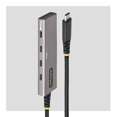 STARTECH .com interface hub USB 3.2 Gen 2 (3.1 Gen 2) Type-C 10000 Mbit/s Grey (309B-USBC-HUB) - Cartouches Certifiees