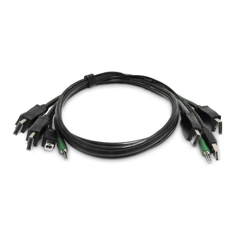STARTECH .com KVM cable Black 1,8 m (SK2DPMMKVM06-TAA-2U) - Cartouches Certifiees