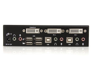STARTECH .com KVM switch Black (SV231DVIUA) - Cartouches Certifiees