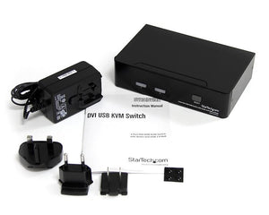 STARTECH .com KVM switch Black (SV231DVIUA) - Cartouches Certifiees
