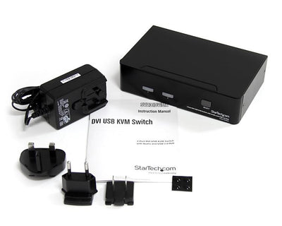 STARTECH .com KVM switch Black (SV231DVIUA) - Cartouches Certifiees