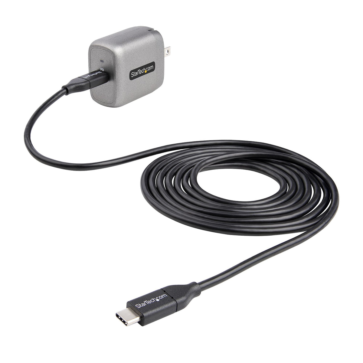 STARTECH .com mobile device charger Laptop, Smartphone, Tablet Black, Grey AC Fast charging Indoor (WCH1C30) - Cartouches Certifiees