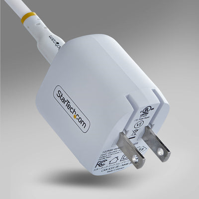 STARTECH .com mobile device charger Universal White AC Fast charging Indoor (102NW-WALL-CHARGER) - Cartouches Certifiees