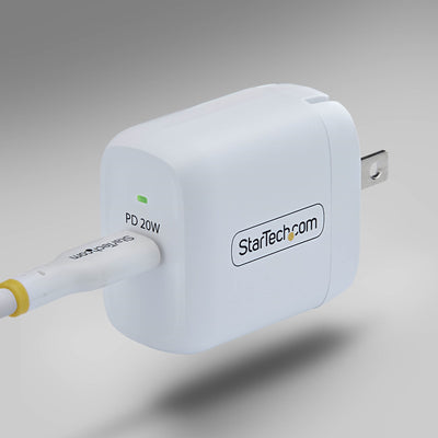 STARTECH .com mobile device charger Universal White AC Fast charging Indoor (102NW-WALL-CHARGER) - Cartouches Certifiees
