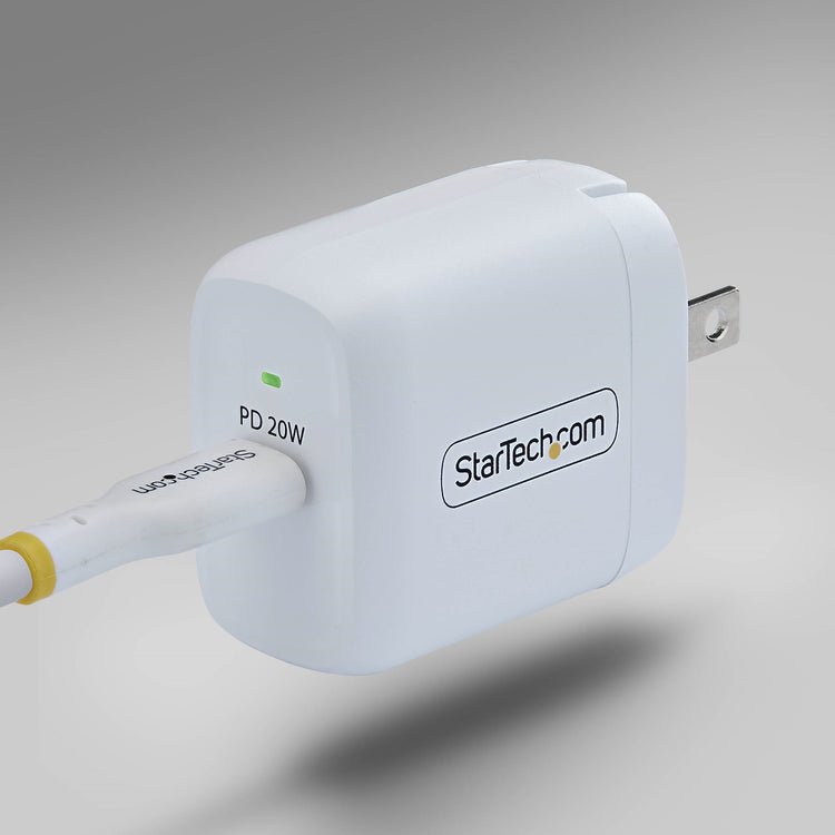 STARTECH .com mobile device charger Universal White AC Fast charging Indoor (102NW-WALL-CHARGER) - Cartouches Certifiees