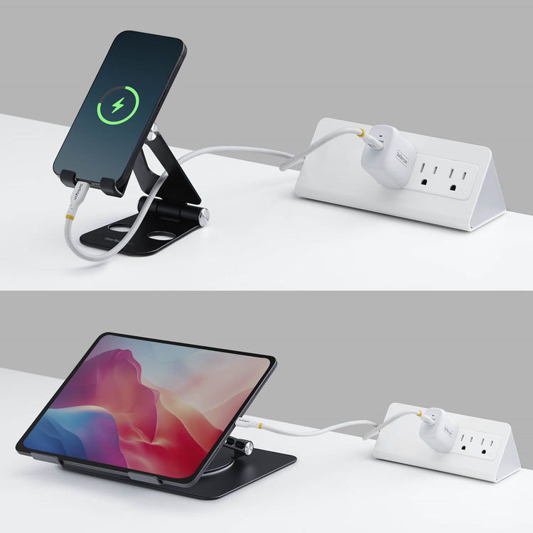 STARTECH .com mobile device charger Universal White AC Fast charging Indoor (102NW-WALL-CHARGER) - Cartouches Certifiees