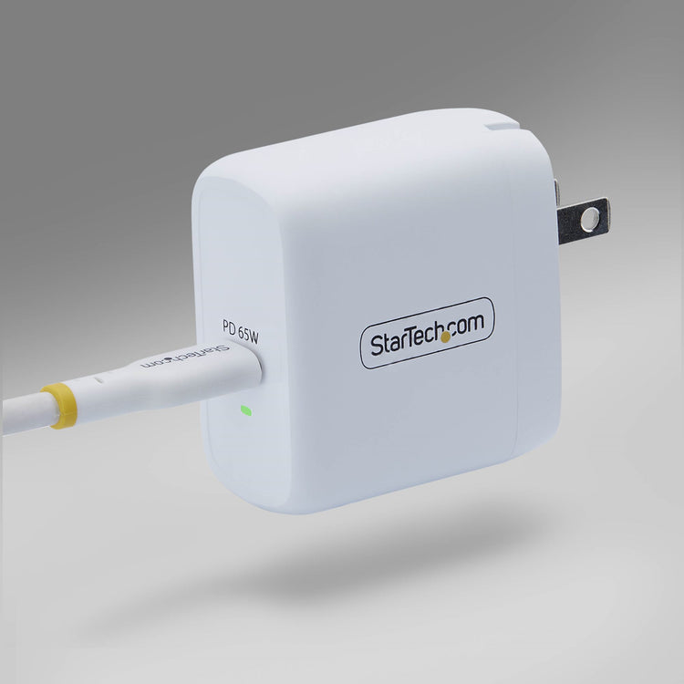 STARTECH .com mobile device charger Universal White AC Fast charging Indoor (1065NW-WALL-CHARGER) - Cartouches Certifiees