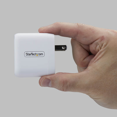 STARTECH .com mobile device charger Universal White AC Fast charging Indoor (1065NW-WALL-CHARGER) - Cartouches Certifiees