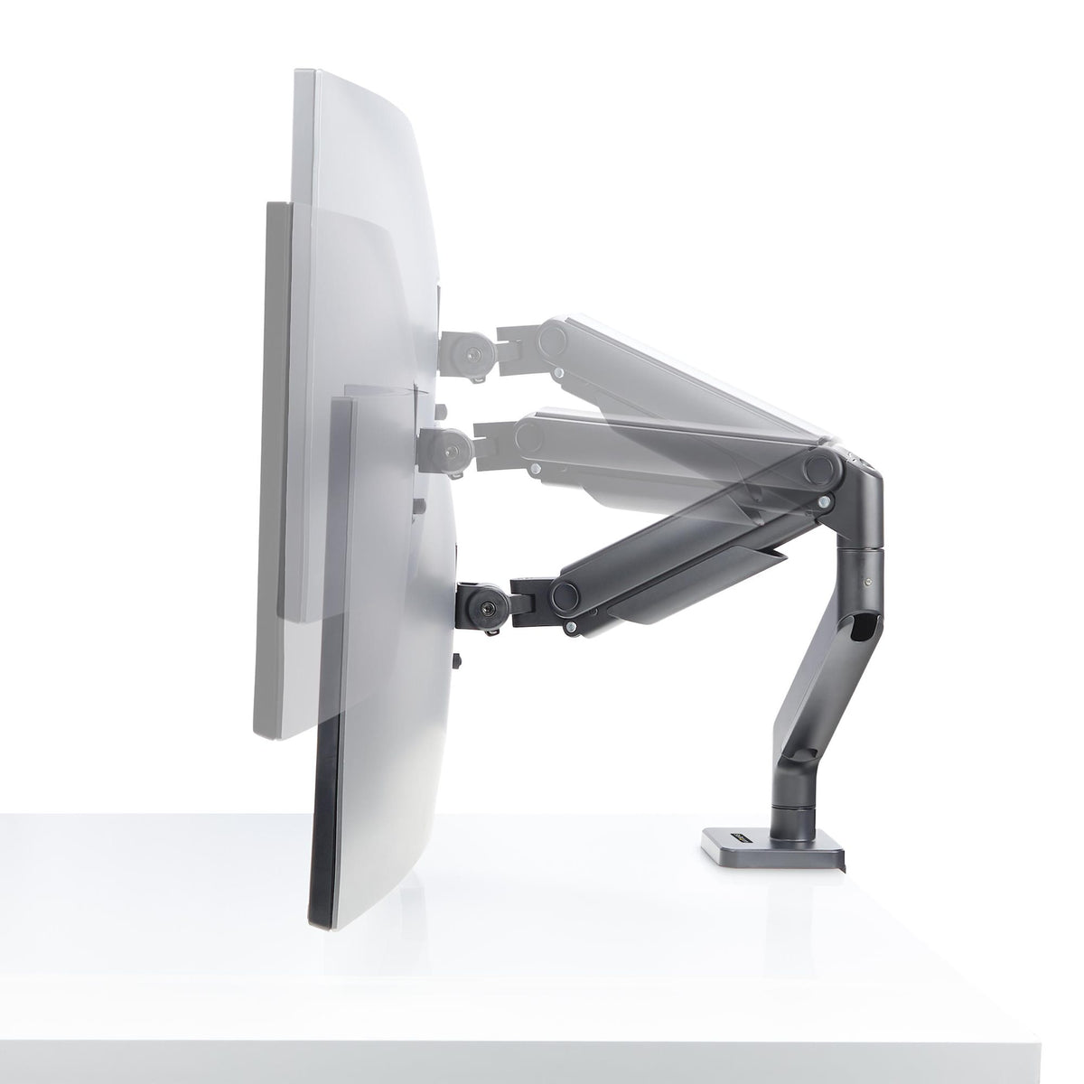 STARTECH .com monitor mount / stand 124,5 cm (49") Desk Black (H1M1AG1-MONITOR-ARM) - Cartouches Certifiees