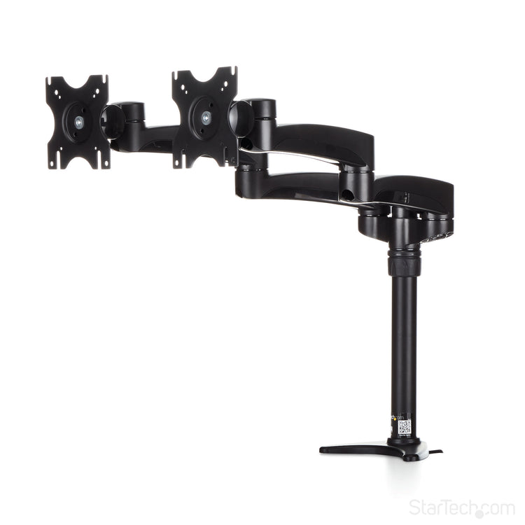 STARTECH .com monitor mount / stand 61 cm (24") Desk Black (ARMDUAL) - Cartouches Certifiees