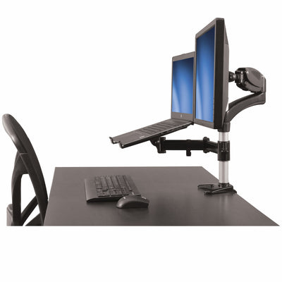 STARTECH .com monitor mount / stand 68,6 cm (27") Desk Aluminium, Black (ARMUNONB) - Cartouches Certifiees