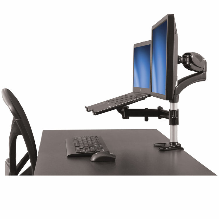 STARTECH .com monitor mount / stand 68,6 cm (27") Desk Aluminium, Black (ARMUNONB) - Cartouches Certifiees