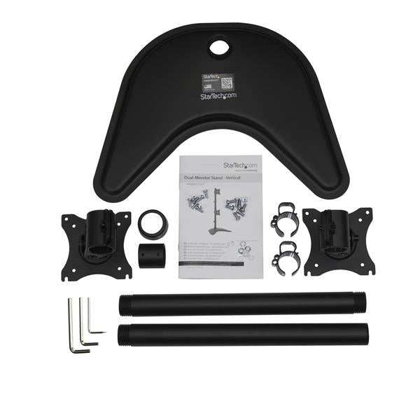 STARTECH .com monitor mount / stand 68,6 cm (27") Desk Black (ARMBARDUOV) - Cartouches Certifiees