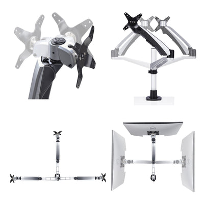STARTECH .com monitor mount / stand 76,2 cm (30") Desk Black, Silver (1MP1ACG-MONITOR-ARM) - Cartouches Certifiees